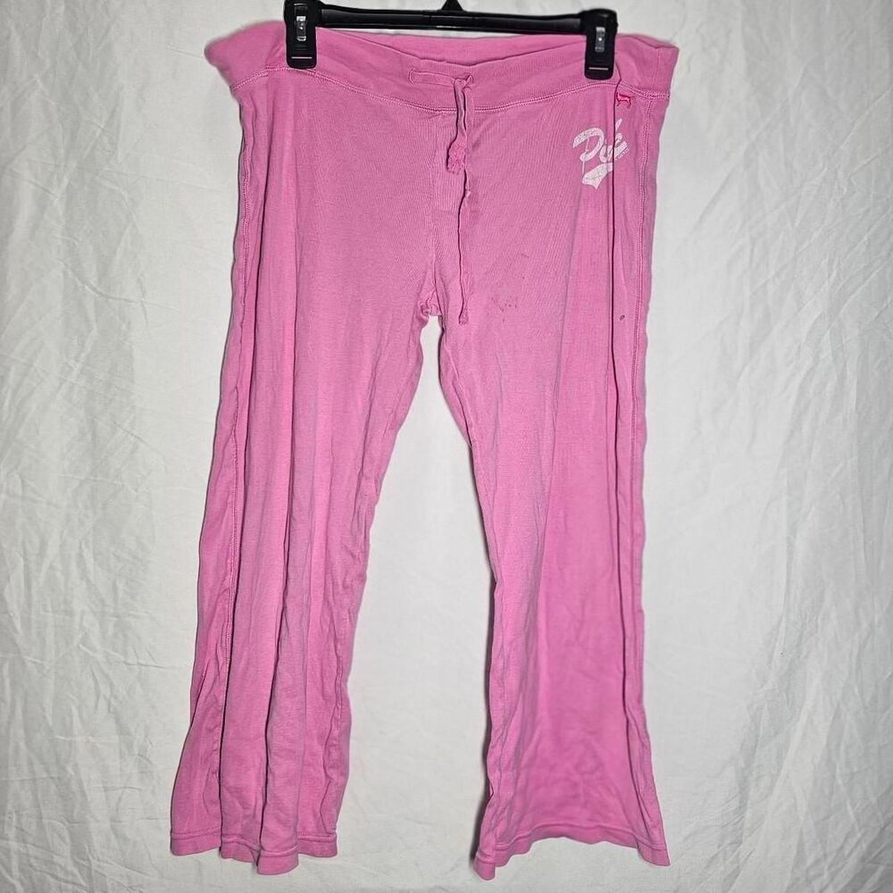 vintage y2k 2005 victorias secret pink capri sweatpants
